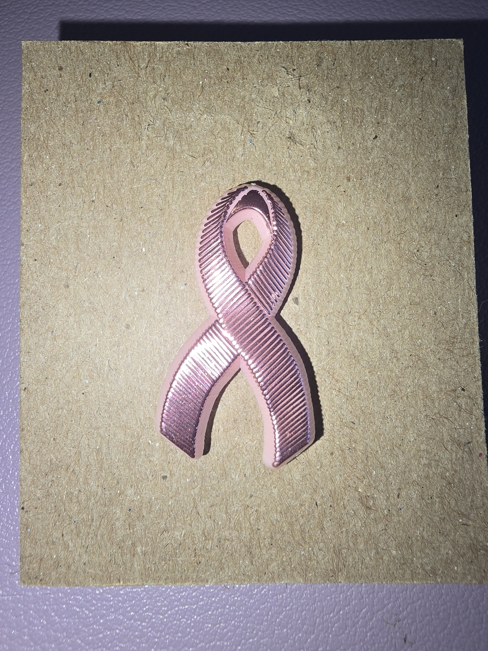 Pink Breast Cancer Awareness Ribbon Pin - Supportive Pink Ribbon Accessory